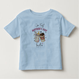 First Mother's Day Shirt 2025/ピンクマッチングコーディネート トドラーTシャツ