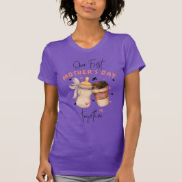 First Mother's Day Shirt 2025/ピンクマッチングコーディネート Tシャツ