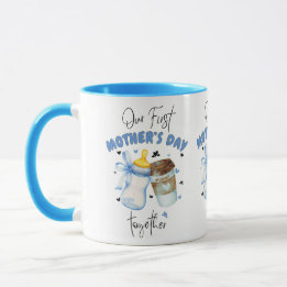 First Mothers Day Shirt 2025 /ブルーコンボマグカップ マグカップ