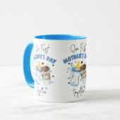 First Mothers Day Shirt 2025 /ブルーコンボマグカップ マグカップ (正面左)