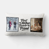 First My Mother Forever Friend Two Photo Elegant ランバークッション (裏面)