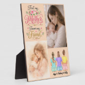 First My Mother Forever My Friend | Personalized  フォトプラーク (側面)