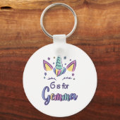 First Name Gemma D G Is For Gemma  キーホルダー (正面)