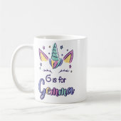 First Name Gemma D G Is For Gemma  コーヒーマグカップ (左)