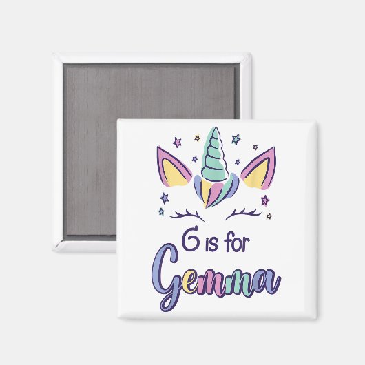 First Name Gemma D G Is For Gemma  マグネット (正面/裏面)