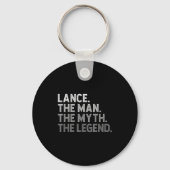 First Name Lance The Man Myth Legend D Funny  キーホルダー (正面)