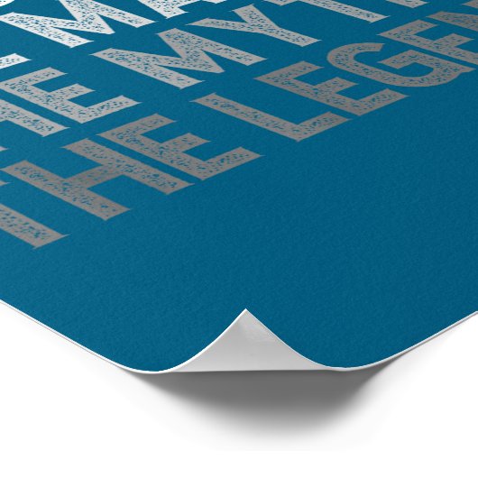 First Name Lance The Man Myth Legend D Funny ポスター (角)