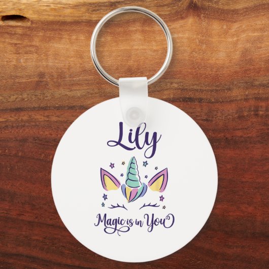 First Name Lily D Lily  キーホルダー (正面)