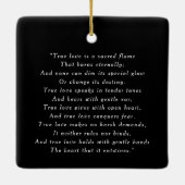 First Noel Old Handwriting Holiday結婚's Photo セラミックオーナメント (裏面)