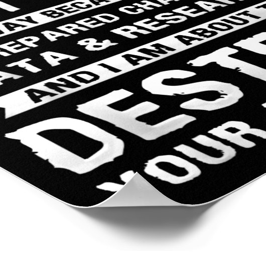 First Of All Funny College Sarcastic Debate Team R ポスター (角)