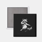 First Of All I'm A Delight Funny Raccoon Lover マグネット (正面/裏面)