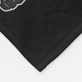 First Of All I'm A Delight Funny Roaring Black Cat フリースブランケット (角)