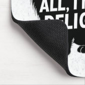 First Of All I'm A Delight Roaring Black Cat マウスパッド (コーナー)