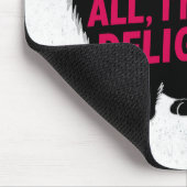 First Of All I'm A Delight Roaring Black Cat マウスパッド (コーナー)