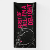 First Of All I'm A Delight Roaring Black Cat 横断幕 (縦)