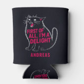 First Of All I'm A Delight Roaring Black Cat 缶クーラー (裏面)