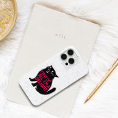 First Of All I'm A Delight Roaring Black Cat Case-Mate iPhoneケース