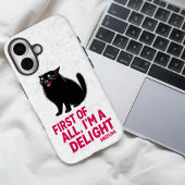 First Of All I'm A Delight Roaring Black Cat Case-Mate iPhoneケース