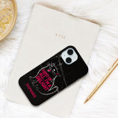 First Of All I'm A Delight Roaring Black Cat Case-Mate iPhoneケース