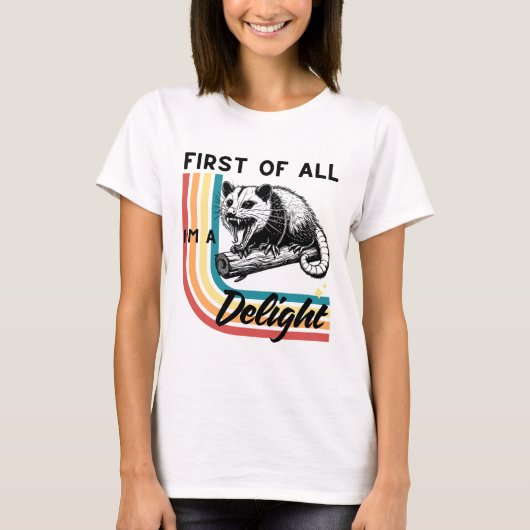 First of All I's a Delight | 動物愛好家 Tシャツ (正面)