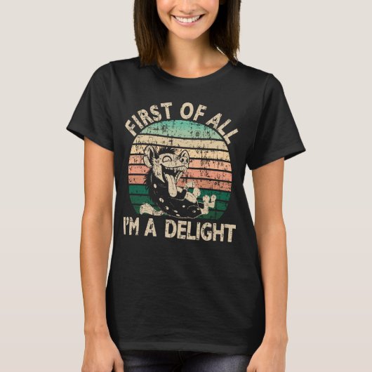 First of All I's a Delight - Hyena Tシャツ (正面)