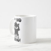 First Of All, No Funny Cat Lover Gift  コーヒーマグカップ (正面左)