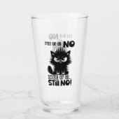First Of All, No Funny Cat Lover Gift  タンブラーグラス (裏面)