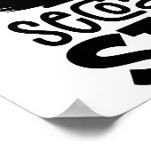 First Of All, No Funny Cat Lover Gift ポスター (角)