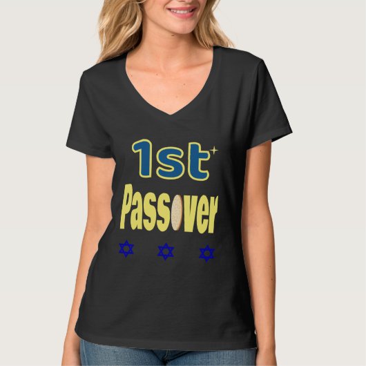First Passover  Jewish  Kids Boys Girls Tシャツ (正面)
