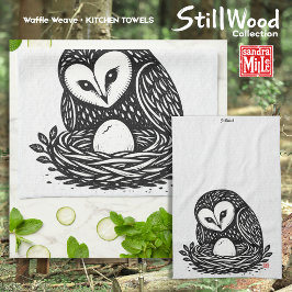 FIRST PEEP • StillWood • Barnowl キッチンタオル