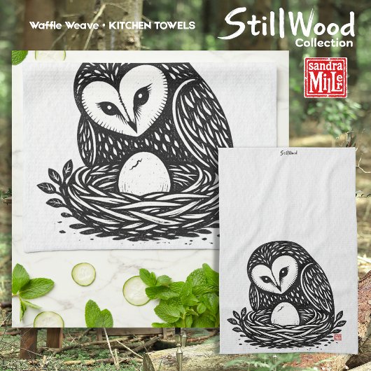 FIRST PEEP • StillWood • Barnowl キッチンタオル