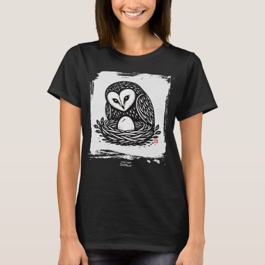 FIRST PEEP • StillWood • Barnowl Tシャツ (正面)