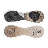 First Puppy`s Christmas Dog Rustic Photo Collage 野球ボール (パネル)