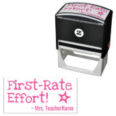「First-Rate Effort!」 +先生カスタム名 セルフインキングスタンプ (インサイチュ)
