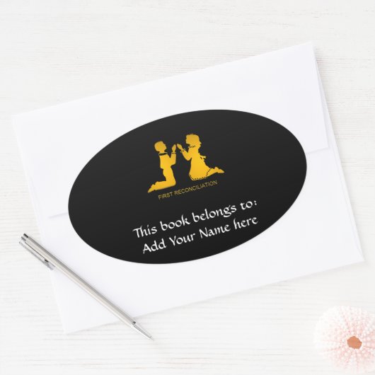 First Reconciliation 楕円形シール (封筒)