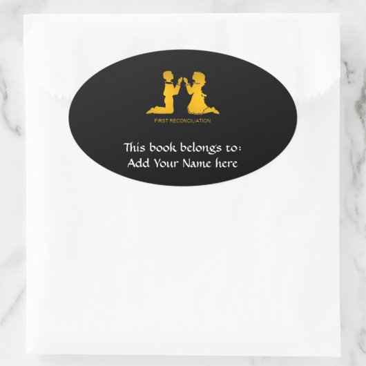 First Reconciliation 楕円形シール (バッグ)