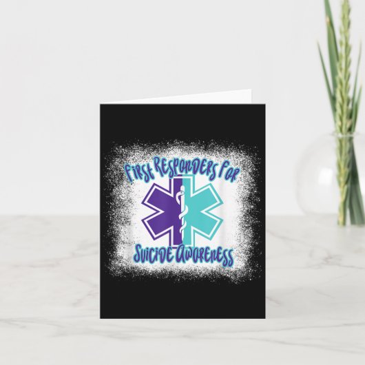 First Resnders For Suicide Awareness Emt Paramedic カード (正面)