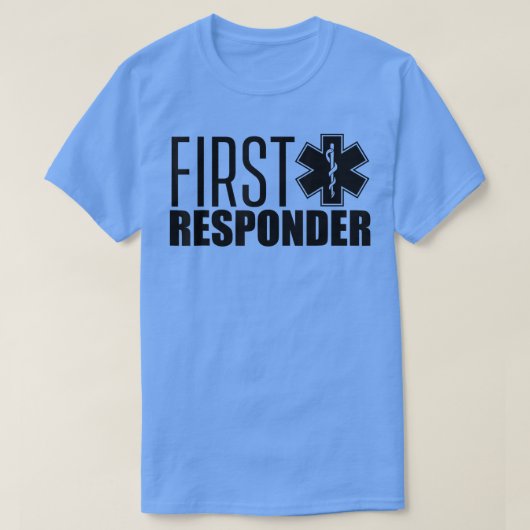 First responder Emergency Paramedic EMT Aid Helper Tシャツ (デザイン正面)