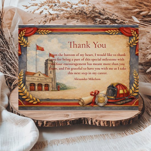 First Responder Graduation Celebration サンキューカード