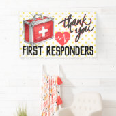 First Responder Thank You|コロナウイルス応急処置 横断幕 (インサイチュ)