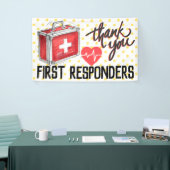 First Responder Thank You|コロナウイルス応急処置 横断幕 (トレードショー)