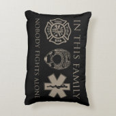 "First Responders"アクセント枕 アクセントクッション (裏面(縦))