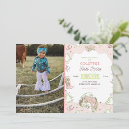 First Rodeo誕生日招待状と写真 招待状