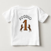 First Rodeo ベビーTシャツ (裏面)