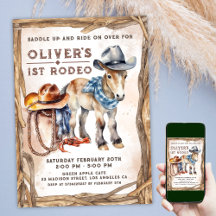 First RODEO | 男の子カウボーイ 1歳の誕生日 