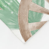 First Rodeo 1st Birthday 12 Month Photo Collage フリースブランケット (角)