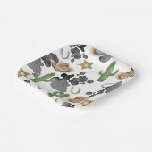 First Rodeo 1st Birthday Baby Cow Paper Plates ペーパープレート (傾斜あり)