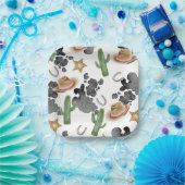 First Rodeo 1st Birthday Baby Cow Paper Plates ペーパープレート (パーティー)