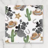 First Rodeo 1st Birthday Baby Cow Thank You フェイバータグ (裏面)