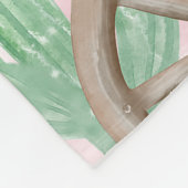 First Rodeo 1st Birthday Boho Wild West Photo Sign フリースブランケット (角)